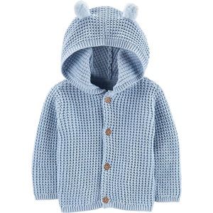 Carters Knit Cardigan with Hood